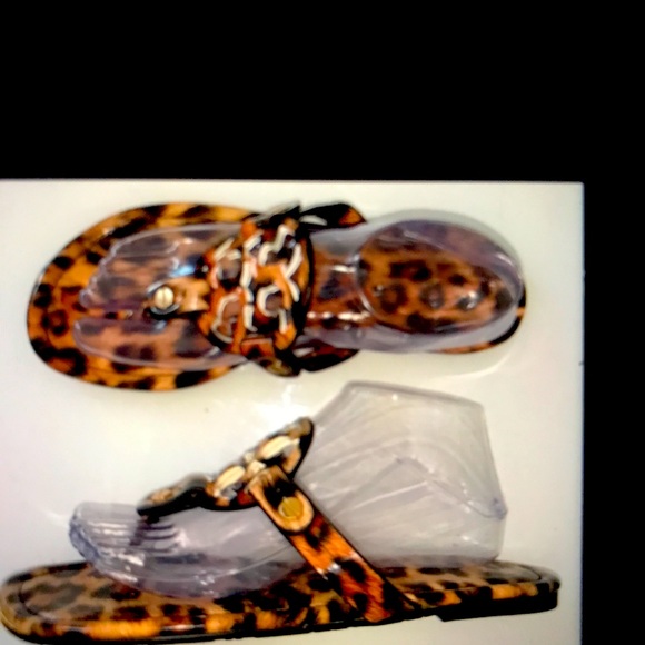 SIZE 10.5 (41) LEOPARD 🐆 TORY BURCH SANDALS - Picture 7 of 7